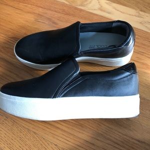 Dr. Scholl's Leather Low Top Slip On, Black